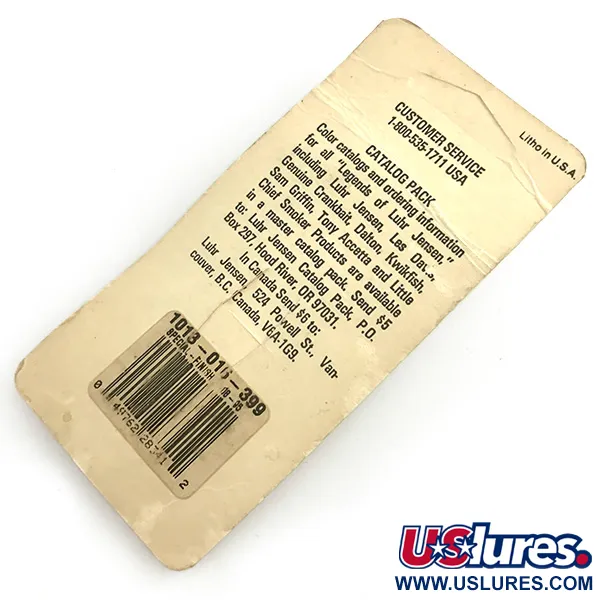 Luhr Jensen Krocodile Stubby UV Cuillère, Nickel/Orange/UV, 5g, #6085