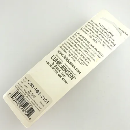 Cuillère Luhr Jensen Krocodile Stubby, Or Martelé/Rouge, 18g, #6086