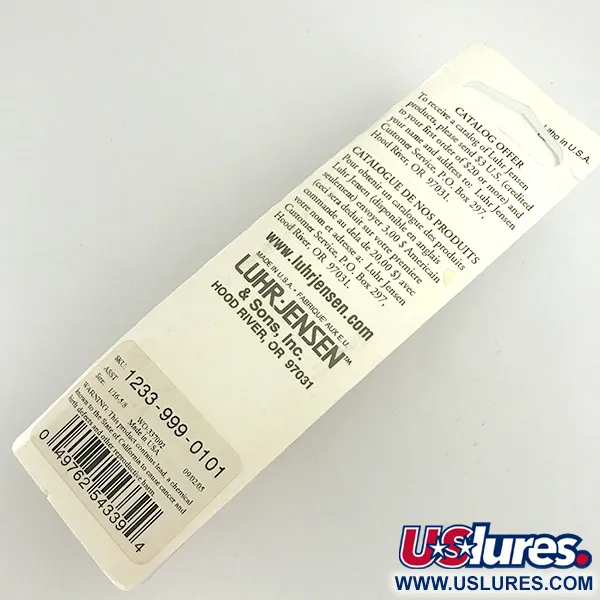 Cuillère Luhr Jensen Krocodile Stubby, Or Martelé/Rouge, 18g, #6086