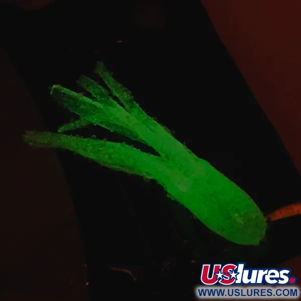 Bass Pro Shops Squermin' Squirts Tube, Blanc Glow, 3.5cm, Glow, #6094