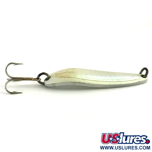 Luhr Jensen Krocodile Die #4 Cuillère, Blanc/Rose Vert Holo, 19g, #6131