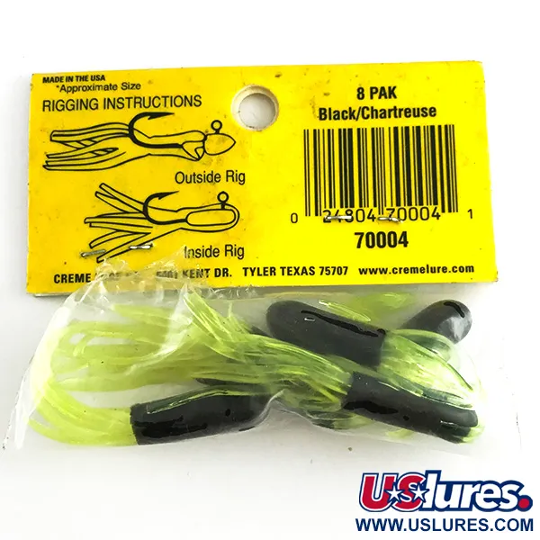 Creme Maxi Tail soft bait UV Leurre souple, Black/Green UV, 5cm, #6145