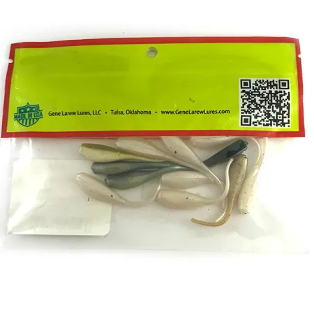 Bobby Garland Baby Shad Leurre Souple, Blanc/Gris/Vert, 5cm, UV, #6146