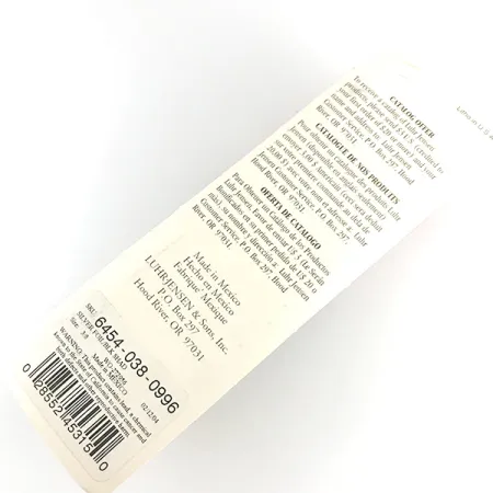 Luhr Jensen P.J.POP Popper bois, Argent / Noir, 17g, fait main, #6151