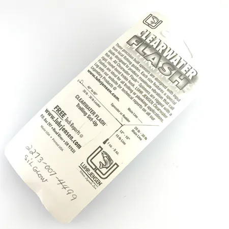 Luhr Jensen ClearWater Flash UV Cuillère, Argent, 7g, Action UV, #6154