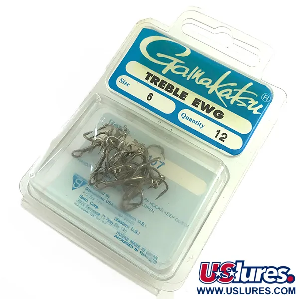 Gamakatsu Treble Hooks #6 12pcs