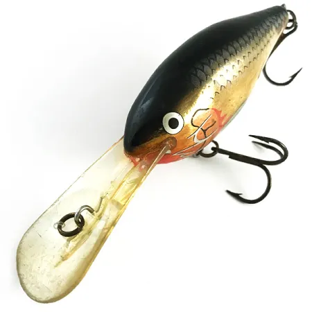 Poisson Nageur RAPALA RISTO RAP, Or/Noir, 16g, Plongeant, #6164