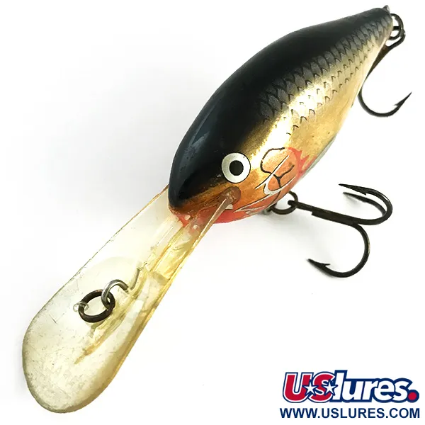 Poisson Nageur RAPALA RISTO RAP, Or/Noir, 16g, Plongeant, #6164