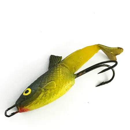 Vintage VIVIF Swim Bait, Jaune, 6g, Leurre Souple, France, #6166