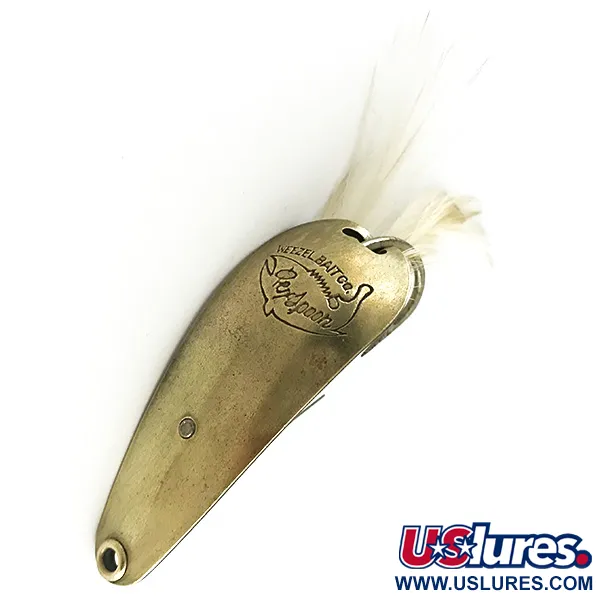 Weezel bait Rex Spoon Cuillère, Laiton / Noir, 12,5g, Anti-herbe, #6181