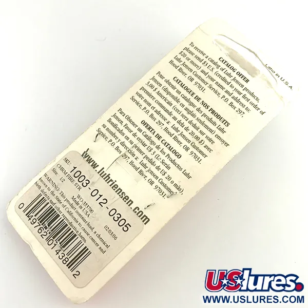 Luhr Jensen Krocodile Die #4 UV Cuiller, Nickel/Rouge, 14g, UV, #6195