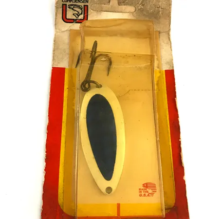 Luhr Jensen Krocodile Stubby Cuillère, Blanc / Bleu, 24g, Compacte, #6197