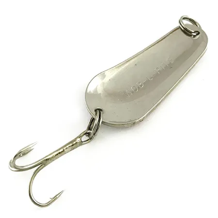 Acme Wob-L-Rite Cuillère, Nickel Martelé / Rouge, 9g, Vintage, #6207