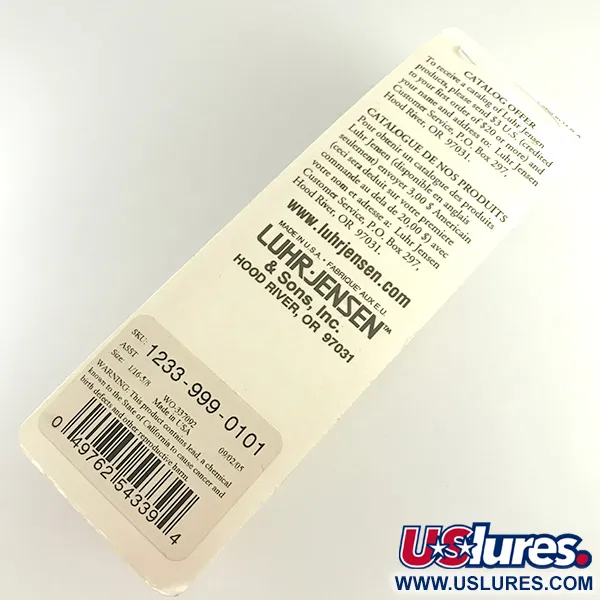 Luhr Jensen Krocodile Stubby Cuillère, Nickel martelé, 18g, #6221