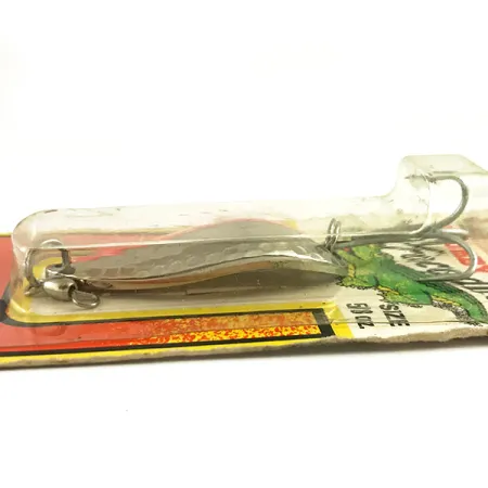 Cuillère Luhr Jensen Krocodile Stubby, Nickel martelé/UV rouge, 18g, #6222