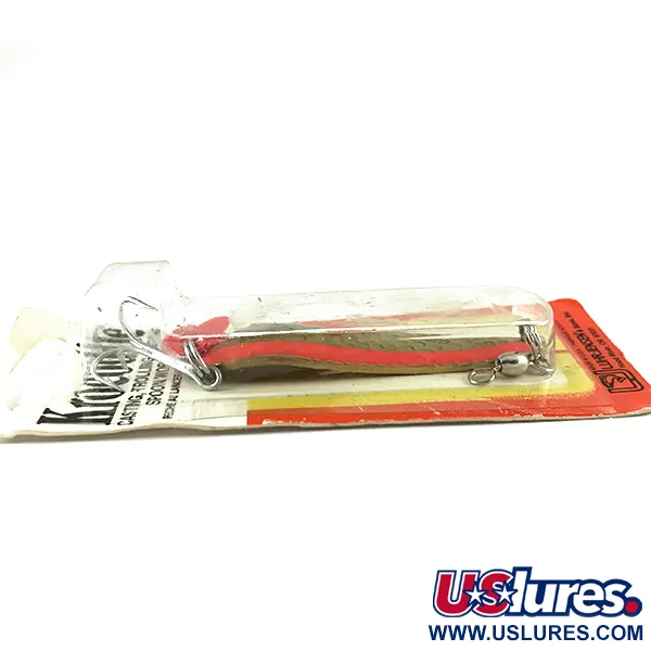 Luhr Jensen Krocodile Die #4 UV Cuillère, Laiton/UV Rouge, 14g, #6228