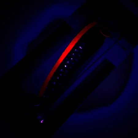 Luhr Jensen Krocodile Die #4 UV Cuillère, Laiton/UV Rouge, 14g, #6228