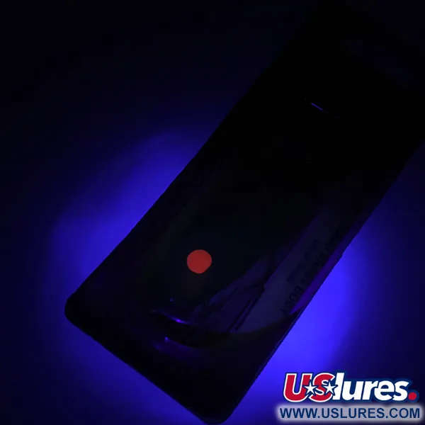 Luhr Jensen Les Davis Hotrod Cuillère, Nickel/Red Dot UV, 14g, #6229