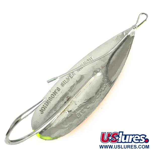 Johnson Silver Minnow UV Cuillère, Orange/Vert/Jaune, 21g, UV, #6237