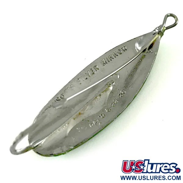 Johnson Silver Minnow Cuillère, Orange/Vert/Nickel, 6g, Anti-herbe, #6238