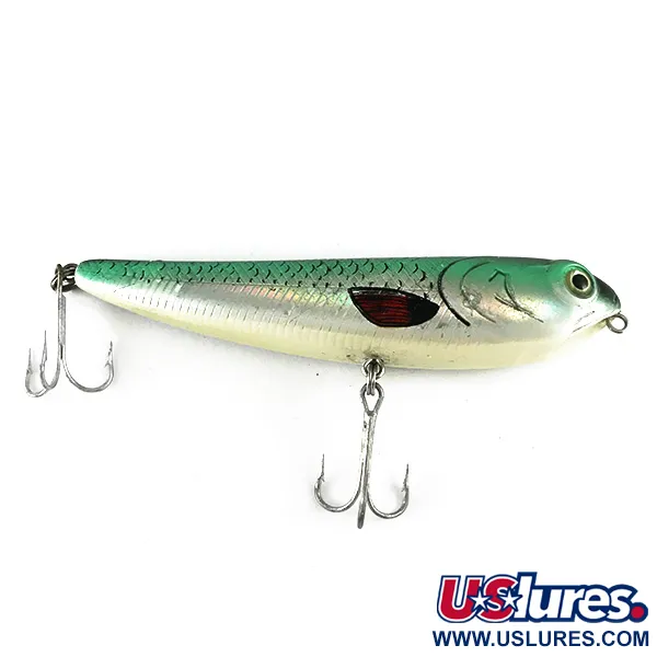 Bass Pro Shops XTS Pencil Plug Leurre de Surface, Gris/Vert, 14g, #6240