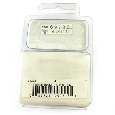 Gamakatsu Treble Hook #4 Triple, Bronze, Design EWG, #6258