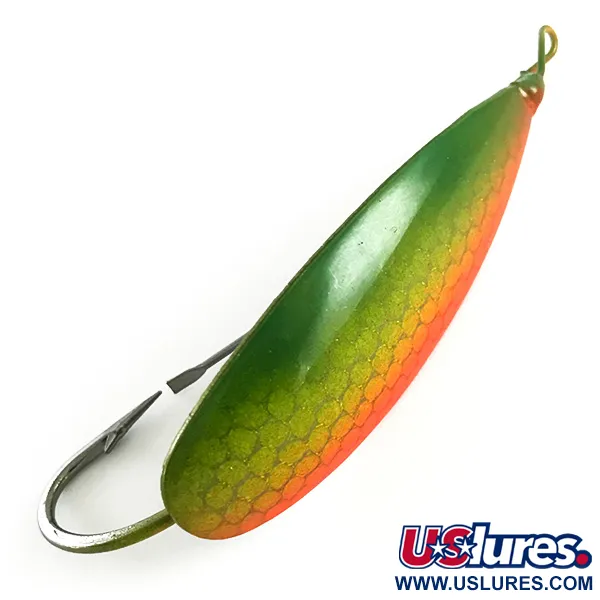 Johnson Silver Minnow Cuillère Anti-Herbe, Vert/Nickel/UV, 21g, #6259