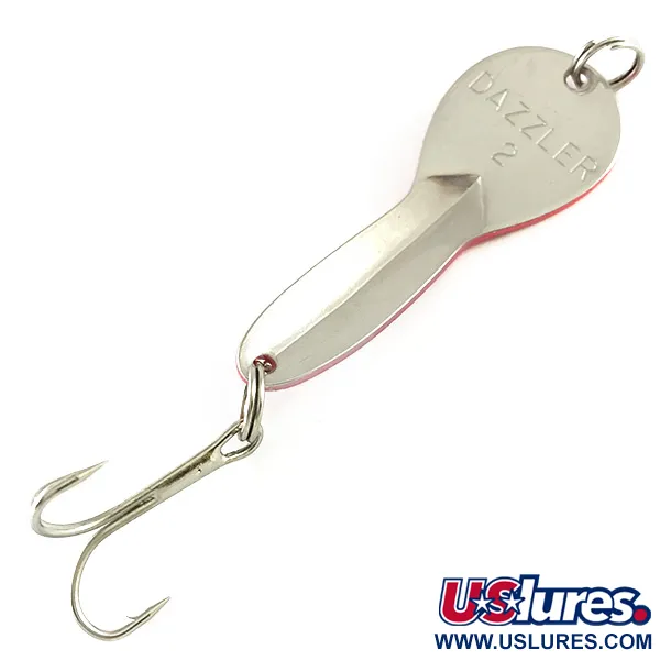 Acme Dazzler #2 UV Cuillère, Argent/Rouge, 7g, Finition UV, #6262