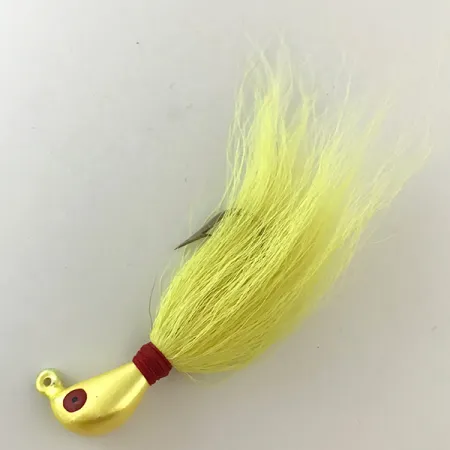 Northland Sting'r Bucktail Jig UV, Jaune / Rouge, 14g, UV, #6289