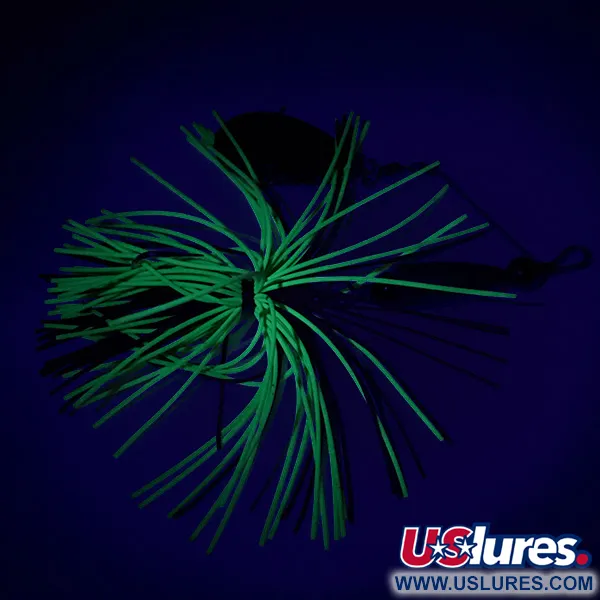 Spinner Bait Spinnerbait, Laiton/Nickel/Jaune UV, 12g, UV-réactif, #6327