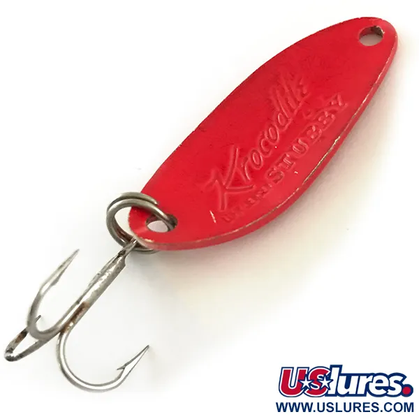 Luhr Jensen Krocodile Stubby UV Cuillère, Red UV Glow, 7g, UV-Glow, #6350