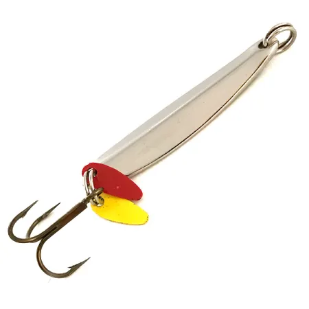 Bay de Noc Swedish Pimple Cuillère, Nickel/Vert/Rouge/Jaune, 7g, #6359