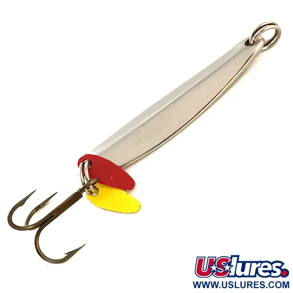 Bay de Noc Swedish Pimple Cuillère, Nickel/Vert/Rouge/Jaune, 7g, #6359