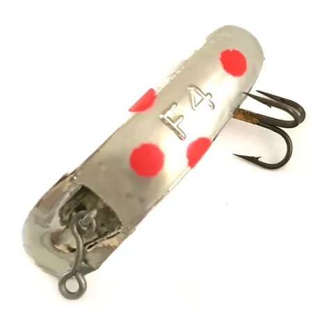 Yakima Bait FlatFish F4 UV Leurre, Argent / Rouge, 1.7g, UV, #6360