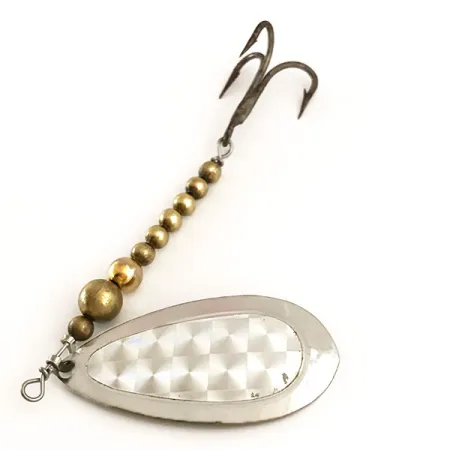 Luhr Jensen Mounti Cuiller, Laiton / Nickel, 10g, Motif Guilloché, #6368