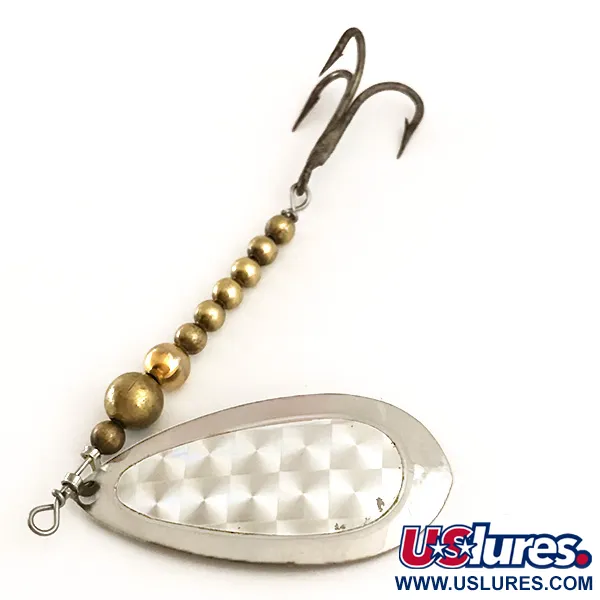 Luhr Jensen Mounti Cuiller, Laiton / Nickel, 10g, Motif Guilloché, #6368