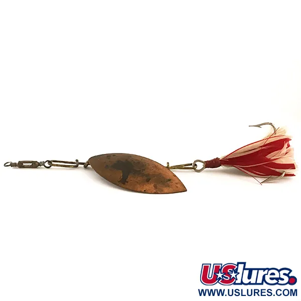 G.M. Skinner Willow leaf spoon, Cuivre/Rouge, 25g, Plumes, #6370