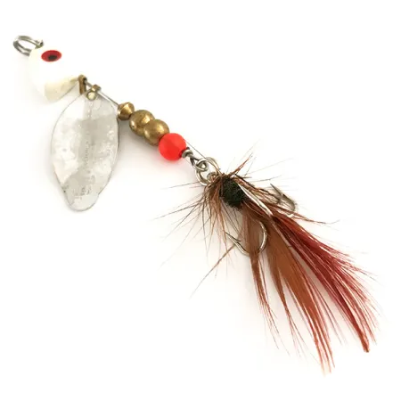 Mepps Lusox 1 Cuiller, Nickel / Rouge, 10g, Tête Plombée, #6403