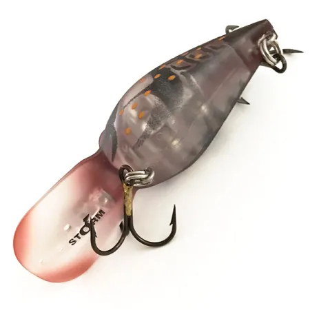 Storm Wiggle Wart Phantom Crankbait, Rouge Foncé, 11g, Bavette, #6416