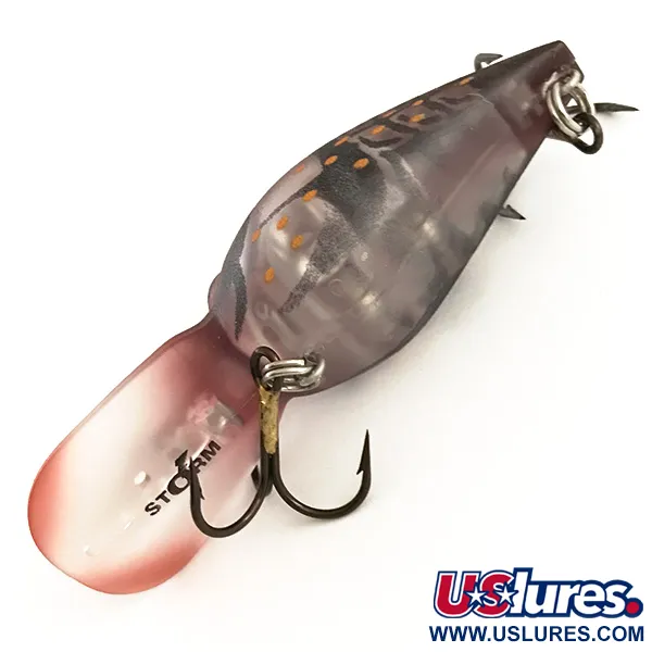 Storm Wiggle Wart Phantom Crankbait, Rouge Foncé, 11g, Bavette, #6416