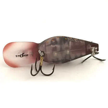 Storm Wiggle Wart Phantom Crankbait, Rouge Foncé, 11g, Bavette, #6416