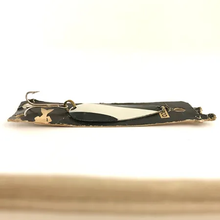 Nebco FlashBait 266 Cuillère, Blanc, Noir, Nickel, 10g, Vintage, #6421