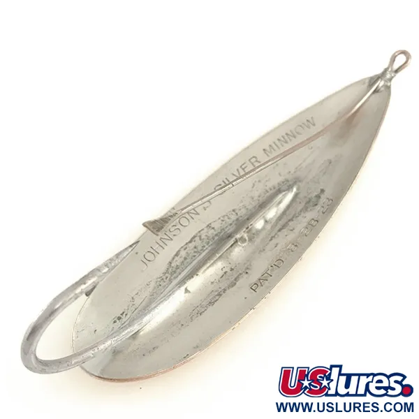 Cuillère Johnson Silver Minnow anti-herbe, Cuivre/Argent, 28g, #6432