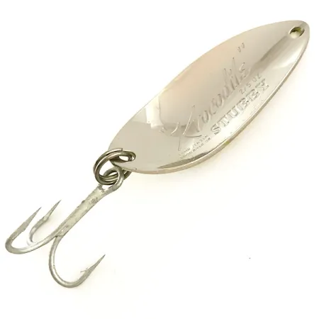 Luhr Jensen Krocodile Stubby UV Cuillère, Nickel/Jaune UV, 14g, #6437