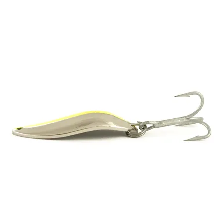 Luhr Jensen Krocodile Stubby UV Cuillère, Nickel/Jaune UV, 14g, #6437