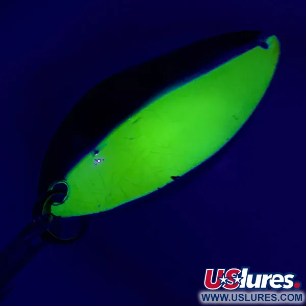Luhr Jensen Krocodile Stubby UV Cuillère, Nickel/Jaune UV, 14g, #6437