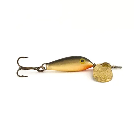 Blue Fox Vibrax Minnow Spin 1 Cuiller, Or, 4g, Corps Balsa, #6446