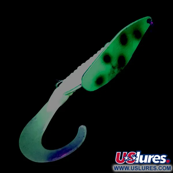 Mepps Timber Doodle 0 UV Cuillère, Frog/Gold UV, 8g, Anti-herbe, #6447