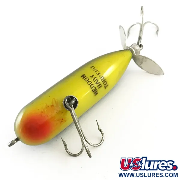 Heddon Baby Torpedo Leurre Surface, Frog, 9g, Hélice Arrière, #6477
