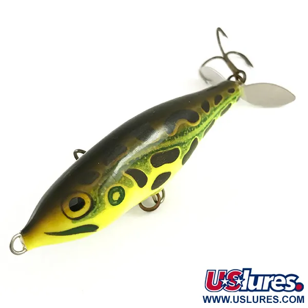 RAPALA Skitter Prop Propbait, Lime Frog, 8g, Bois de balsa, #6480
